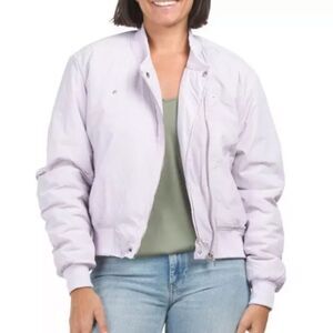NWT BLANK NYC Women's Nylon Bomber Jacket Size L